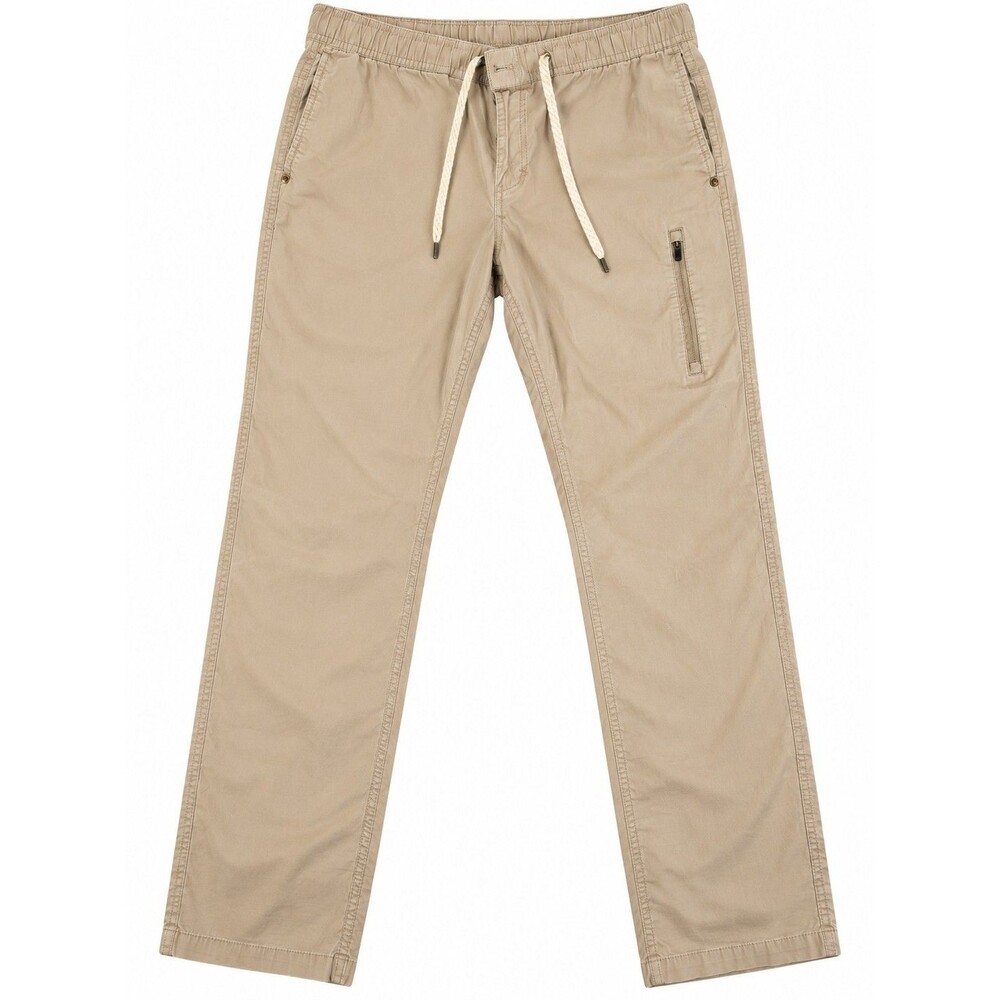 Vuori Men’s Large Ripstop Pants Khaki Drawstring Hiking Outdoor